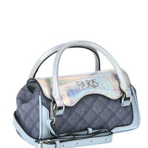 Iridescent Blue Paris Women's Bag